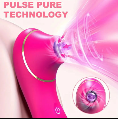 Air-Pulse Sucking & Sonic Vibrator – 10 Intensity Modes, Waterproof Rechargeable Clitoral Stimulator for Targeted Pleasure