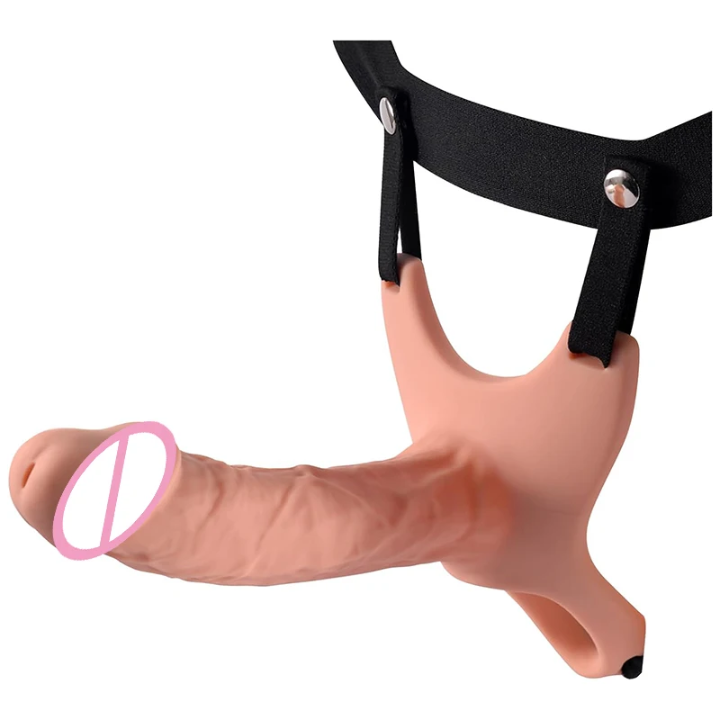 6.3 Inch Hollow Strap on Dildo for Men and Couples, Harness Strap on. Penis Cock Sleeve Strap on