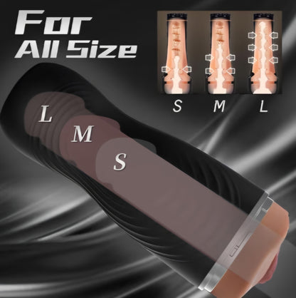 Male Masturbator Cup Sex Toys for Men, Realistic Pocket Pussy with 8.5in Depth Textured Vagina, Men Masturbation Stroker for Penis Training, Portable Pocket Pussies Blowjob Sex Machine Adult Toy