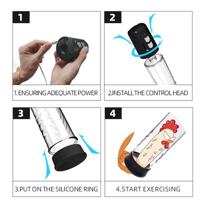 2 Speed Automatic Rechargeable Penis Pump