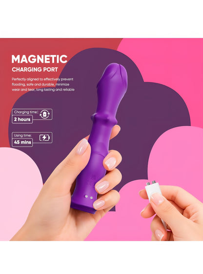Vibrator Thrusting Dildo Sex Toys - Dildos G Spot Vibrator Woman Sexual Pleasure Tools for Women,Prostate Massager with 9 Thrusting Dildos, 9 Vibrating Modes,Female Vibrator Adult Toy Sex Novelties