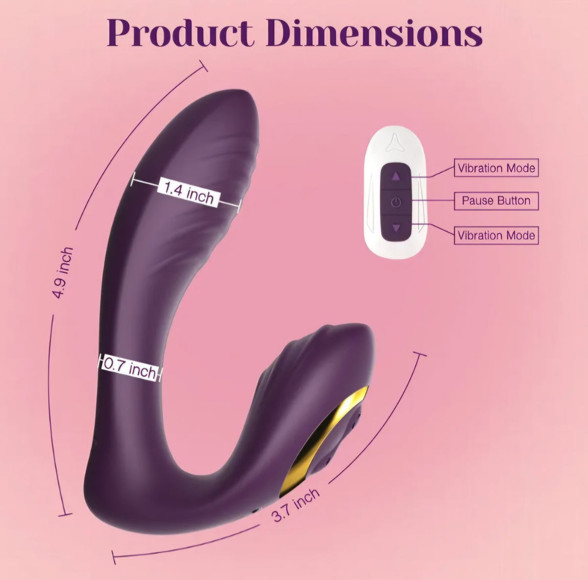 Tracy's Dog Wearable Clitoral G-Spot Vibrator, Adult Sex Toys for Women
Flexible panty vibrator with remote control, 10 vibrations, powerful quiet stimulator for solo & couples play, erotic massage