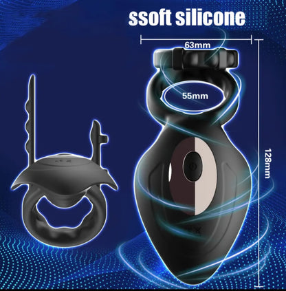 Dual-Action App-Controlled Vibrating Performance Ring