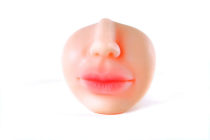 Dual-Ended Realistic Flesh-Toned Stroker - 7-Inch Multi-Sensation Pocket Pussy Masturbator Vagina Mouth Anus BlowJob