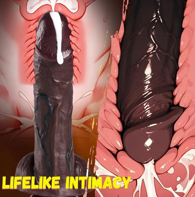 Realistic Silicone Dildo Sex Toy, 8 Inch Dual-Density Lifelike Dildo with Strong Suction Cup, Adult Sex Toy for Women & Couples, G Spot & Anal Play