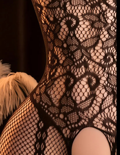 🖤 Extreme Sexy Lingerie Bodysuit: Open Crotch & Hollow Out Tights Lingerie🖤 - One Size