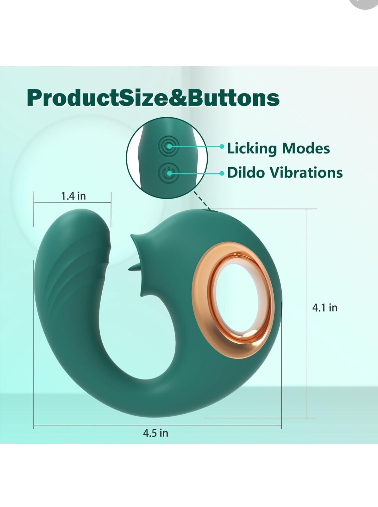 Clitoral Licking G Spot Vibrator Adult Sex Toys for Women 2 in 1 Bendable Tongue Vibrator Vibrating Dildo Adult Toy for Female Clit Pussy Stimulating 12X12 Modes