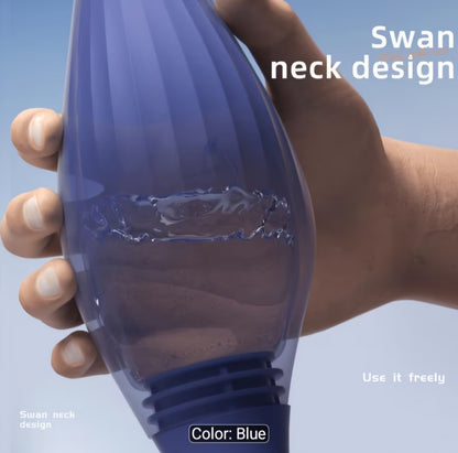 Premium Reusable Enema Douche Bulb Set – Anti-Backflow Valve with Shapeable Nozzle for Personal Cleansing & Hygiene AMA