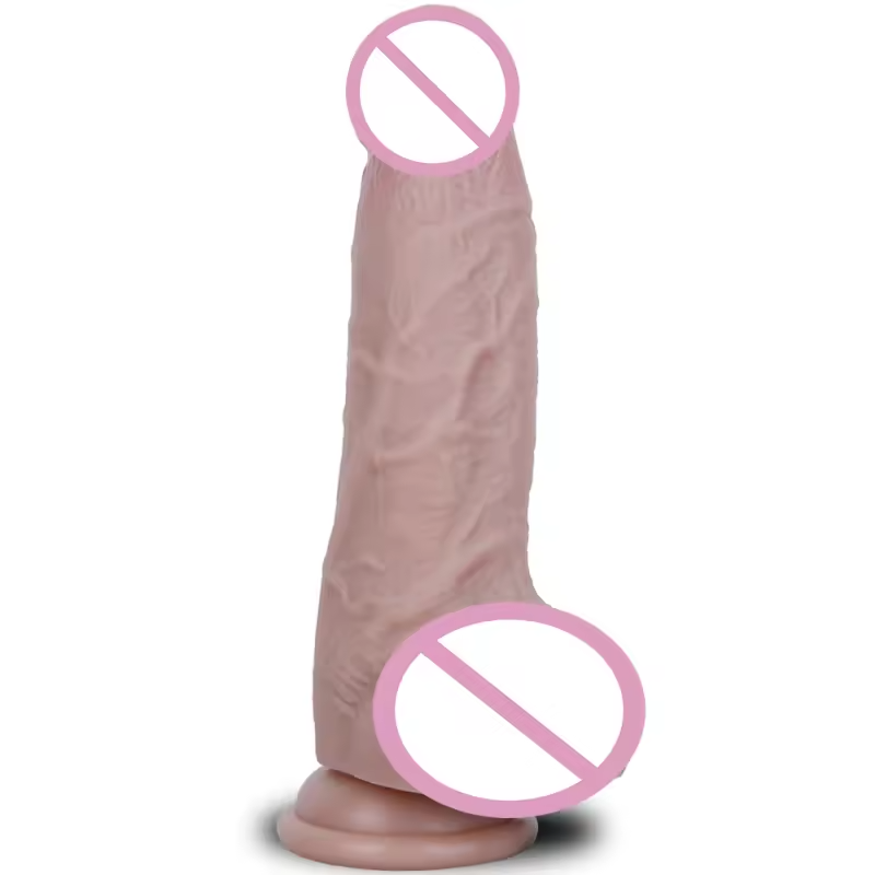 Ultra-Realistic Thick Boy Silicone Dildo with Strong Suction Cup Base – 8.26 x 1.96 Inches