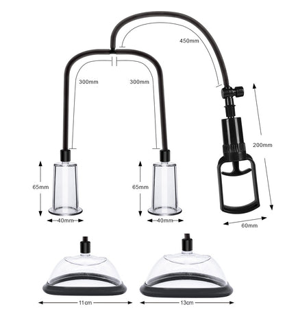 4-Cup Female Breast and Vagina Pump