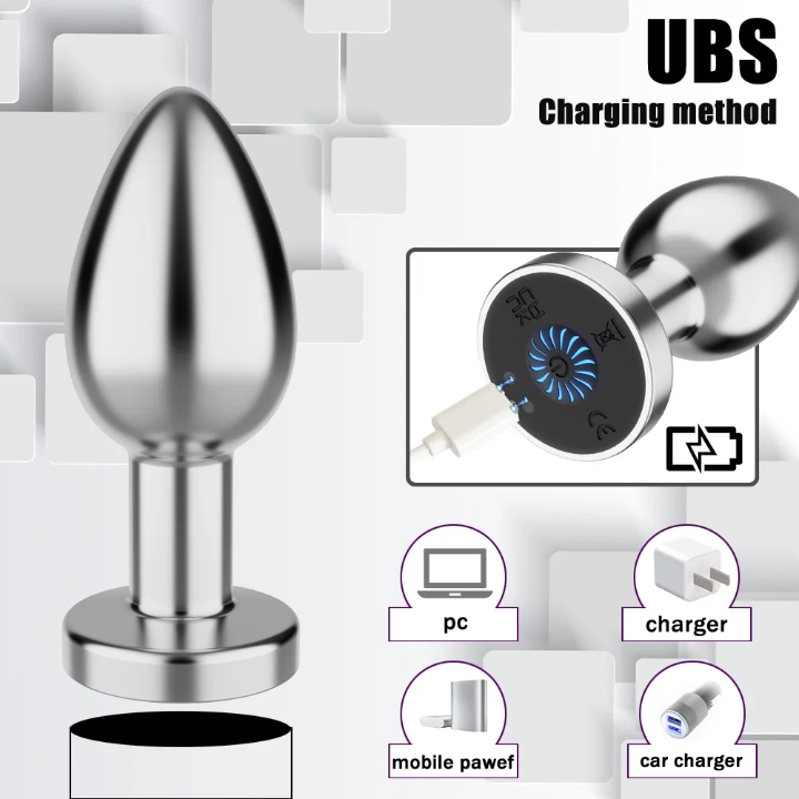Premium Remote-Controlled Vibrating Plug – 10 Frequencies, Waterproof Medical-Grade Silicone