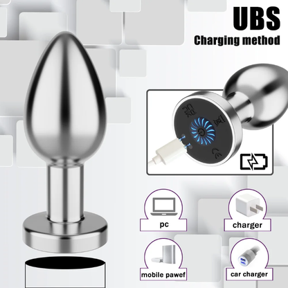 Premium Remote-Controlled Vibrating Plug – 10 Frequencies, Waterproof Medical-Grade Silicone