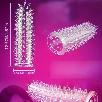 5 Piece Transparent Reusable Condom Sleeve