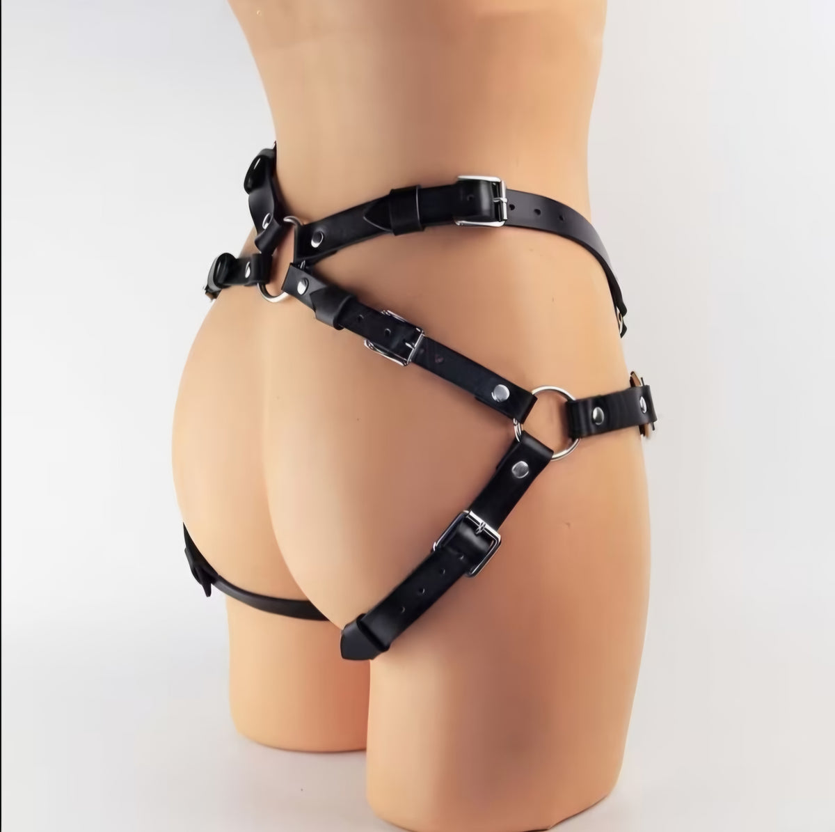 Adjustable PU Leather Strapon Harness Belt – Sexy Rave Festival & Lingerie Body Harness for Women