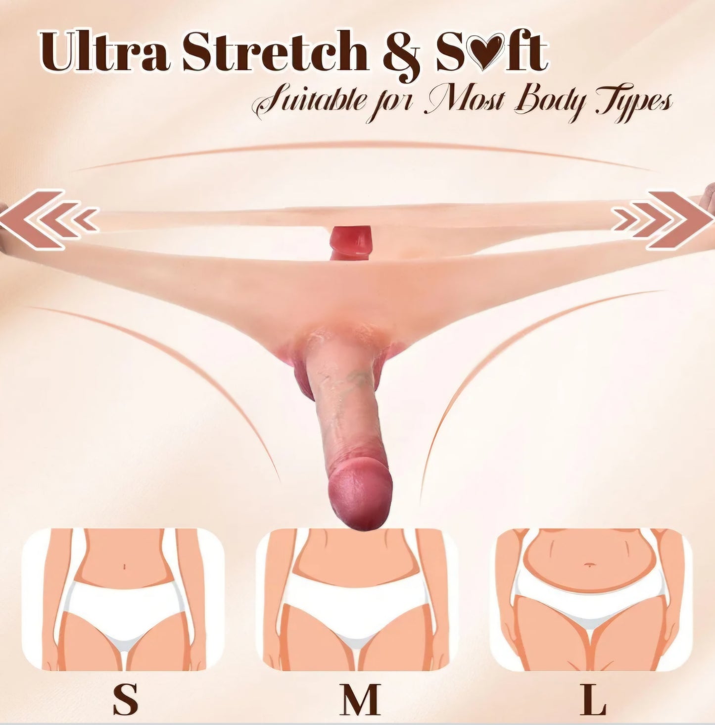 Strap on Dildo Lesbian Sex Toys, Skin Friendly Silicone Double Sided Dildo
Strap on Harness Double Ended Dildos, G-Spot Clitoral Stimulation, Wearable Realistic Strapless Penis Panties for Women AMA