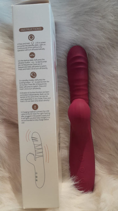 Clit Sucking Rabbit Vibrator 9.65"