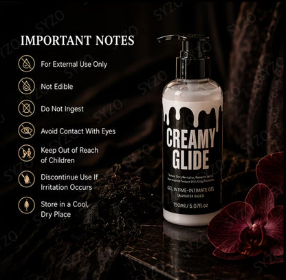 Creamy Glide Water-Based Intimate Gel Lubricant (150 ml / 5.07 fl oz)