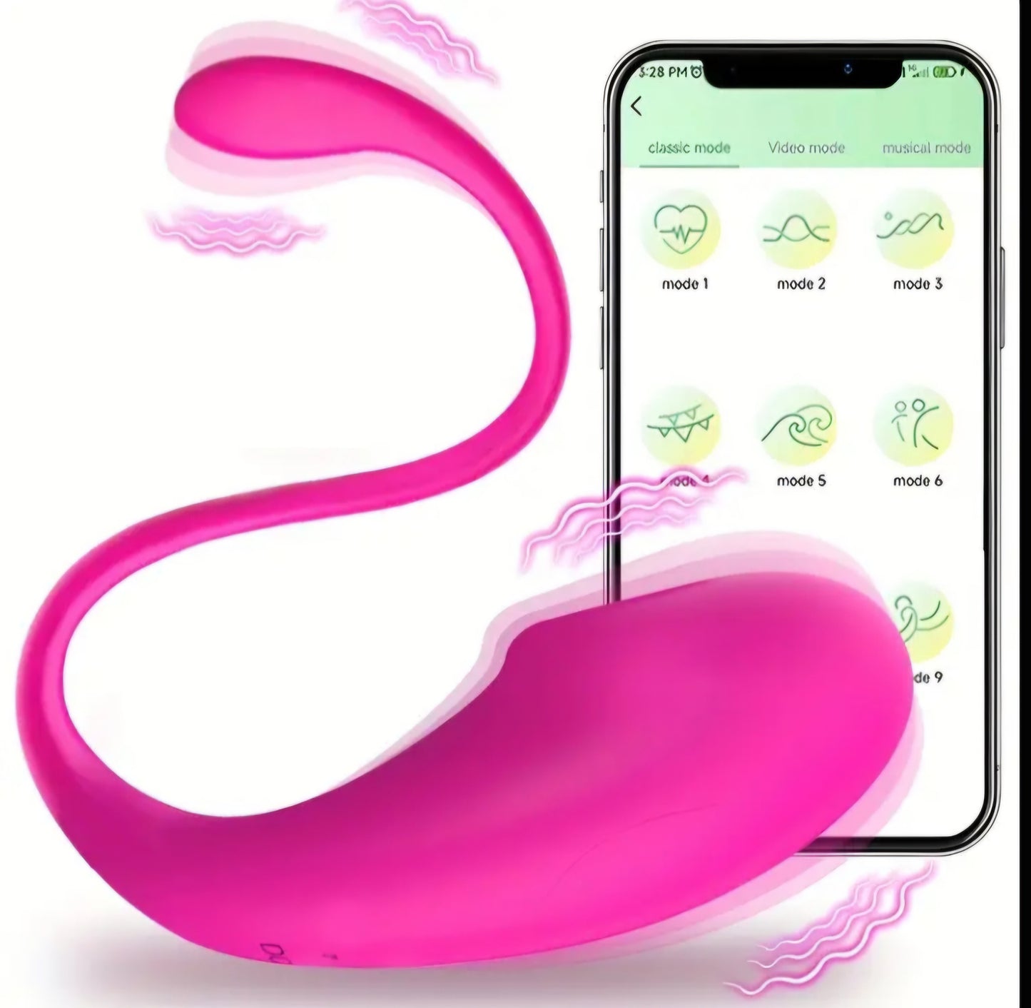 App Controlled Wearable/ Insertable Panty Vibrator, USB Rechargeable
