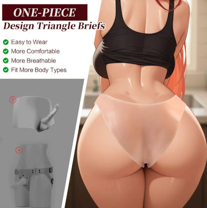 Strap on Dildo Women Sex Toys, Wearable Strap on Harness with 7.7" Realistic Solid Dildos, High-Stretch Body-Safe Silicone Strapless Penis Panties, Transgender Anal G-Spot Dildo for Lesbian Couple
