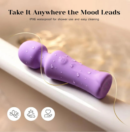Tracy’s Dog Pocket Wand Vibrator - Mini Cordless Wand Massager for Women Clit Stimulation, 4 Intensity Levels, Waterproof, Rechargeable Travel-Friendly Adult Sex Toy for Solo & Couples, Sex Games