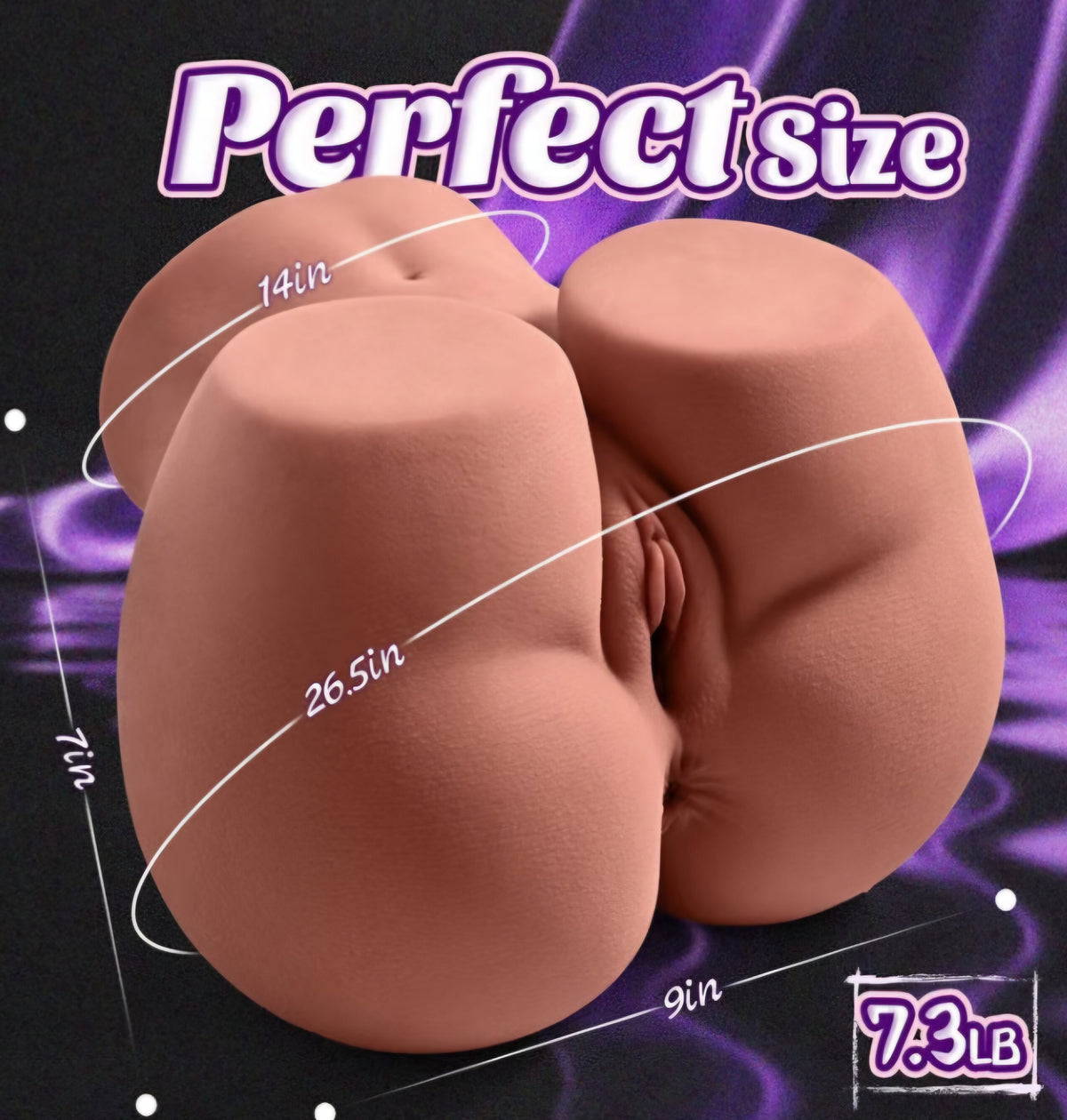 7.3LB Male Masturbators Sex Doll for Men with Realistic Big Fat Butt
Fake Pussy Ass Stroker with Tight Vagina & Anal, Soft Blowjob Toy for Solo Play, Adult Sex Toy for Men Masturbation AMA FL