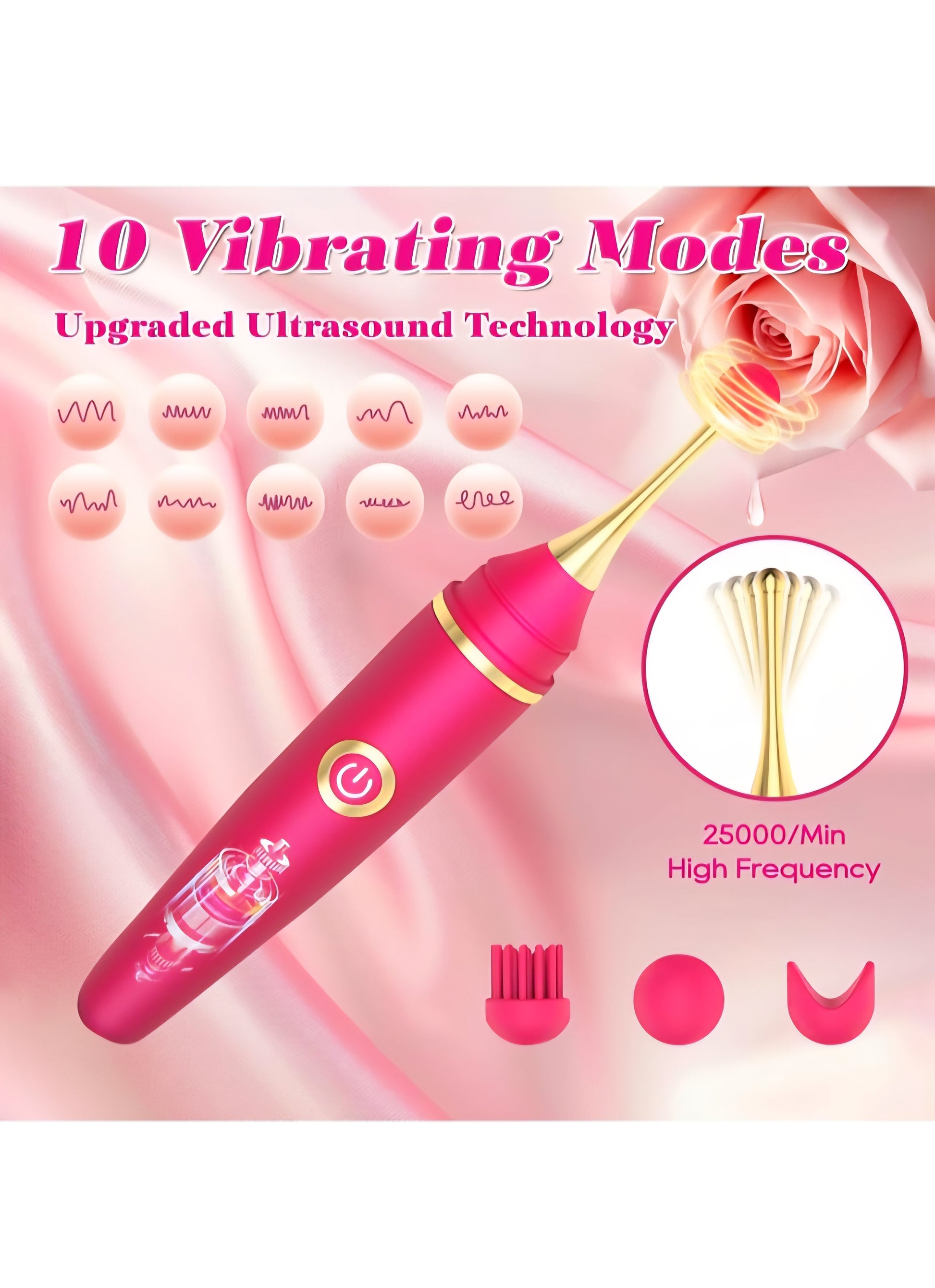 Vibrator Wand Female Adult Sex Toys for Women, 4 in 1 Squirting Vibrat Vibrator Wand Female Adult Sex Toys for Women, 4 in 1 Squirting Vibrat