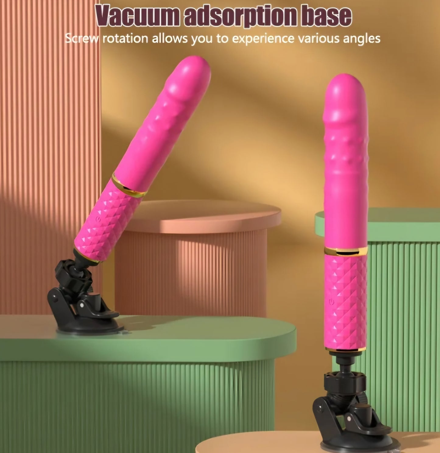 Premium 2-in-1 Automatic Thrusting Vibrator & Hands-Free Sex Machine | 10 Intense Modes, Suction Cup Base & USB Rechargeable