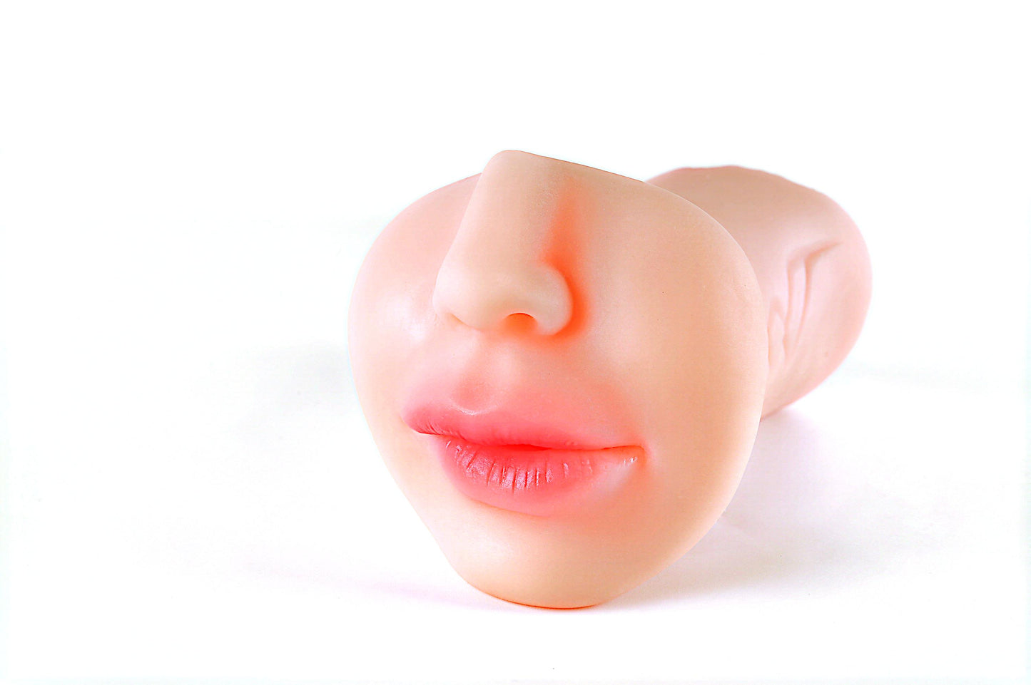 Dual-Ended Realistic Flesh-Toned Stroker - 7-Inch Multi-Sensation Pocket Pussy Masturbator Vagina Mouth Anus BlowJob