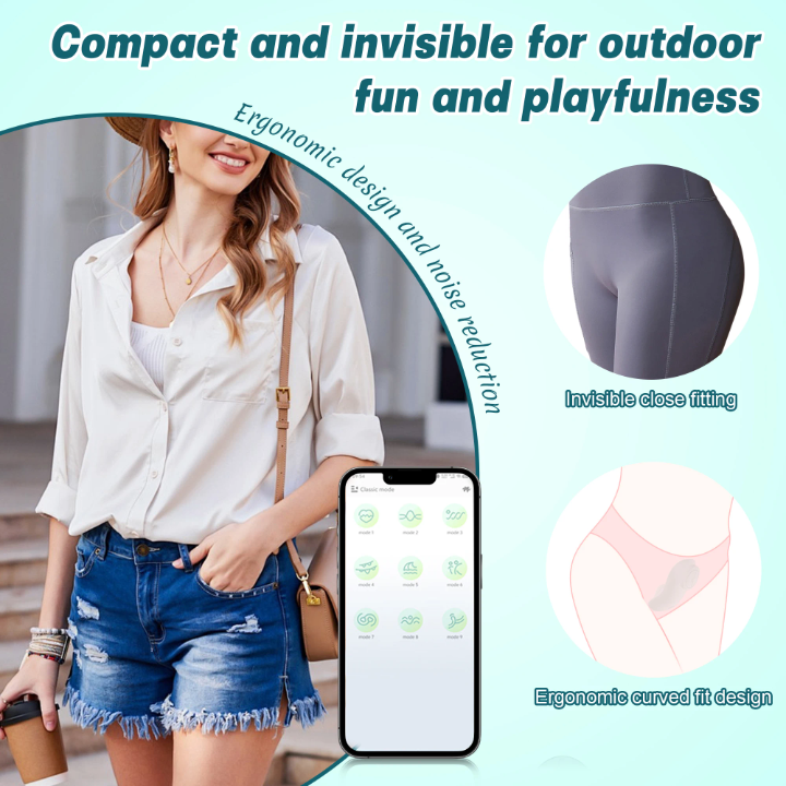 App Controlled Magnetic Snap Panty Vibrator for Public Wear/Play