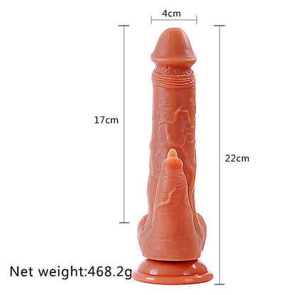 Ultimate 3-in-1 Realistic Telescopic Dildo | Heating, Vibrating & Thrusting