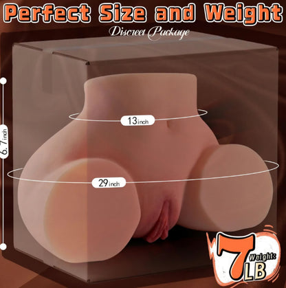 7LB Sex Dolls Male Sex Toys for Men, Soft Realistic Pocket Pussy Adult Toys
TPE Male Masturbator, Skin Texture Big Butt with Dual 3D Channel, Torso Sex Doll Stroker with Deep Vaginal and Tight Anal AMA UB FL