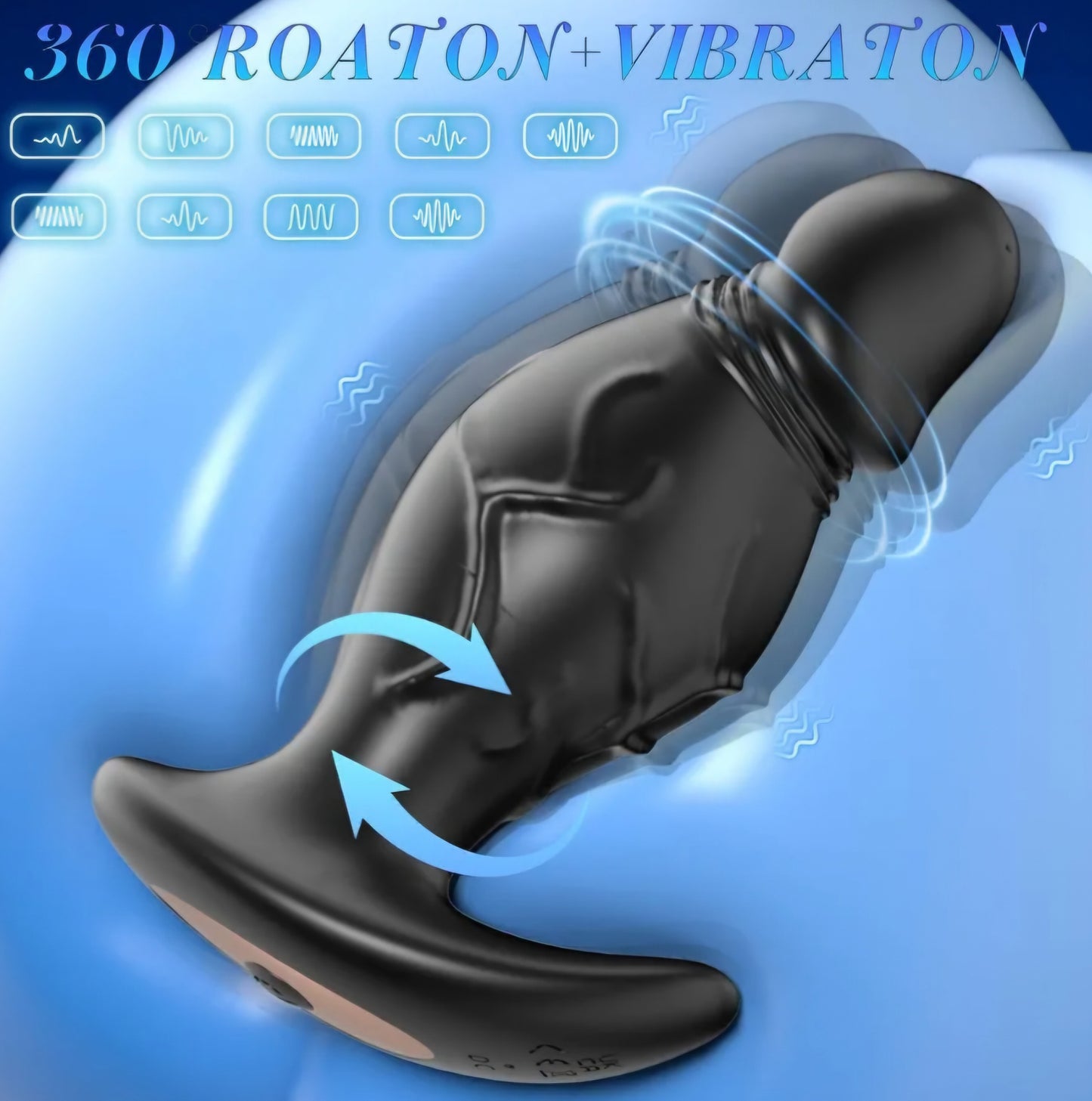 Anal Plug Sex Toys for Women,APP Control Butt Plug Anal Dildo Vibrator with 9 Rotating and Vibrating,Silicone Prostate Massger Anal Toys Adult Toys for Men FL LB