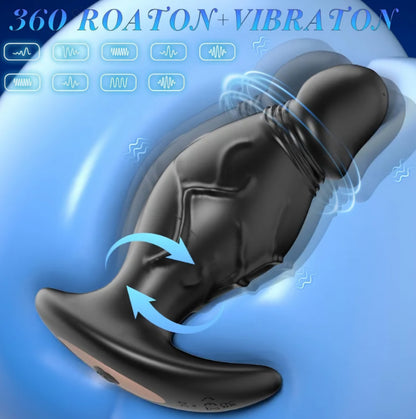Anal Plug Sex Toys for Women,APP Control Butt Plug Anal Dildo Vibrator with 9 Rotating and Vibrating,Silicone Prostate Massger Anal Toys Adult Toys for Men FL LB