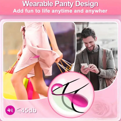 App Controlled Wearable/ Insertable Panty Vibrator, USB Rechargeable