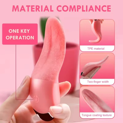 Realistic Tongue Licking Vibrator – 10 Frequencies of Targeted Pleasure
