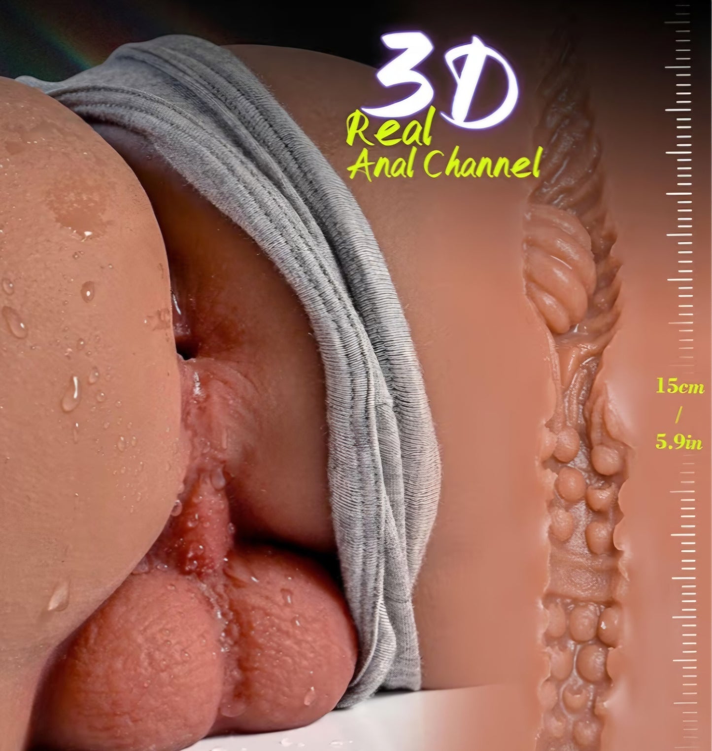 7LB GAY Sex Doll Male Masturbator with Tight Anus, Realistic Gay Sex Dolls with Lifelike Testicles and Bubble Butt, Male Stroker Butt Toy for Anal Play, Pocket Pussy Ass Gay Sex Toys for Men Masturbation