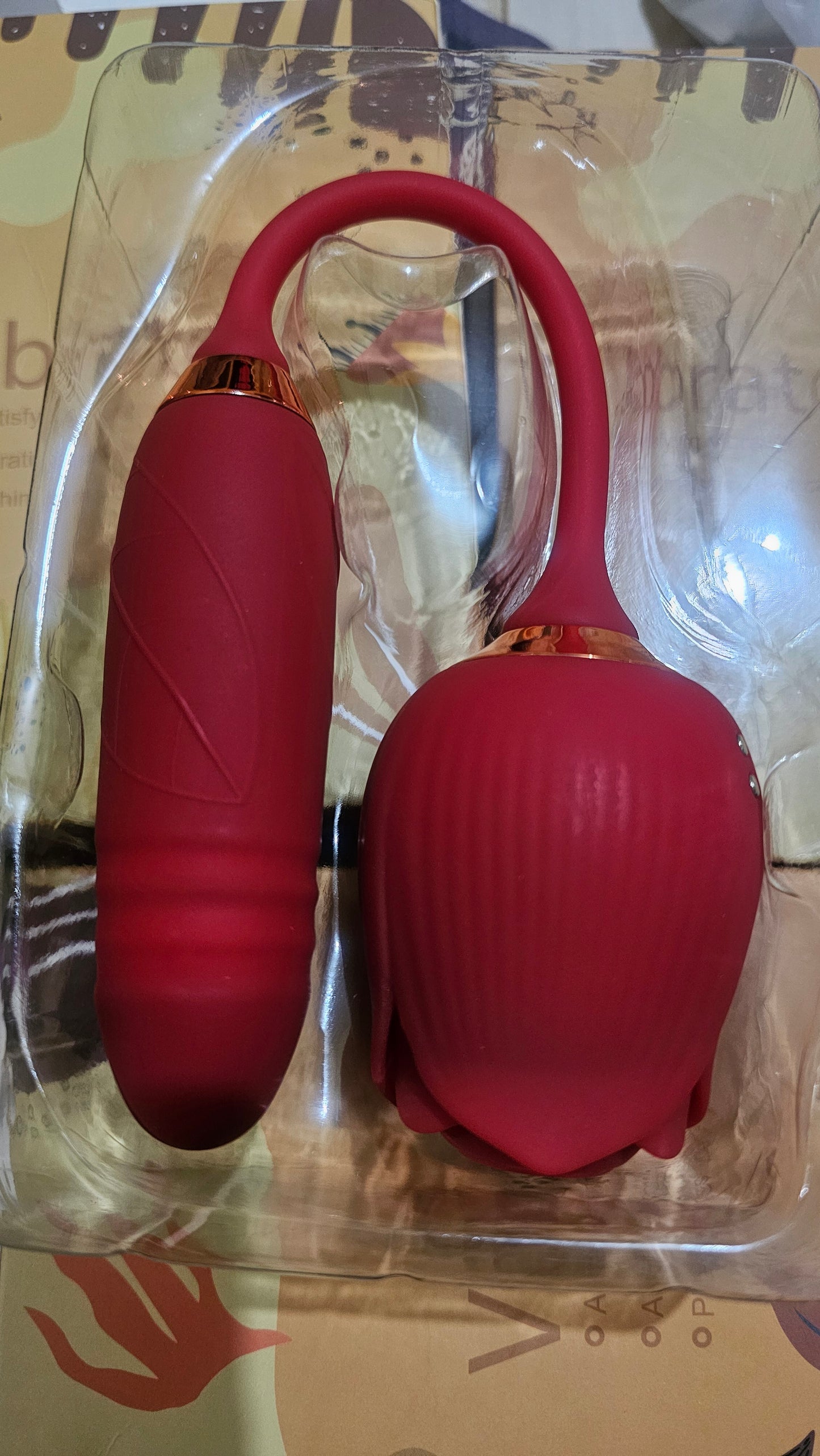 Sucking Rose Vibrator with Thrusting Bullet Extension, Toys for Women, Clitoris Vibrator with 10 Sucking & Vibrating Female Sex Toy, Dildo Thrusting Vibrator with 10 Thrusting Patterns