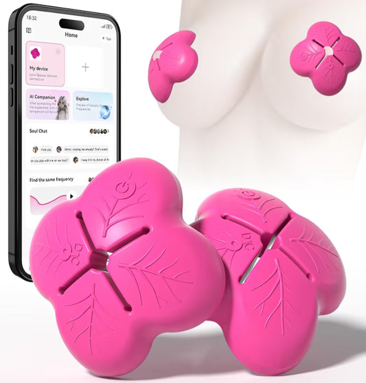 Nipple Toys Clamps Vibrator – Adult Sex Toys APP Remote Control with 9 Vibration Modes, BDSM Nipple Vibrators, Adult Toys for Women Sexual Pleasure Tools for Women Couples Sex Toys