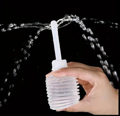 180ml Accordion-Style Travel Enema Bulb – Flexible Nozzle Personal Irrigator