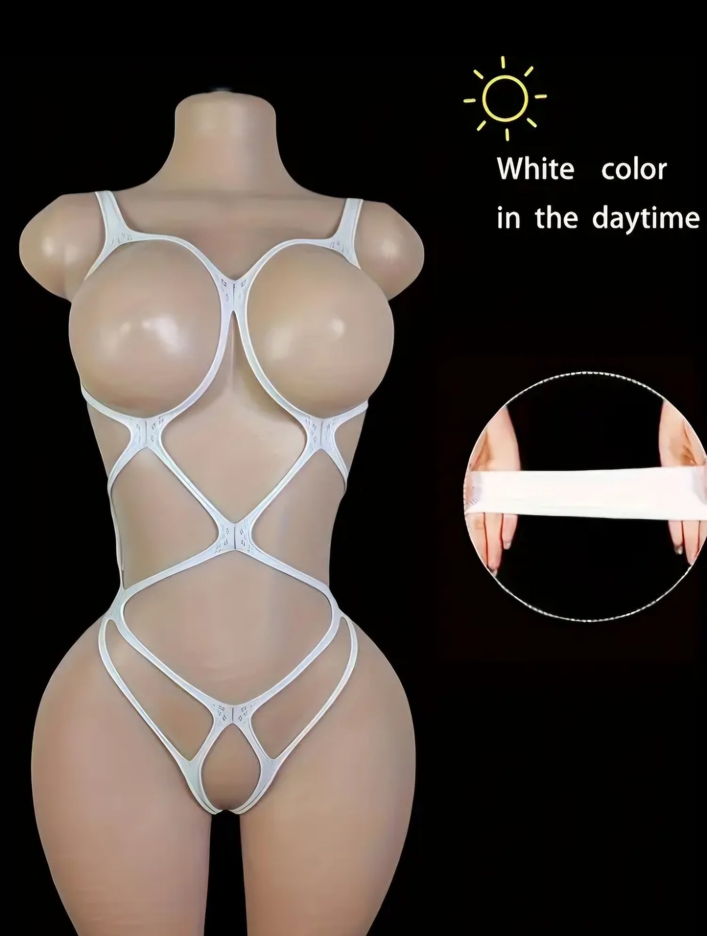 💡 Glow-in-the-Dark Luminous Bodysuit - The Ultimate Party Wear Lingerie! 💡- One Size