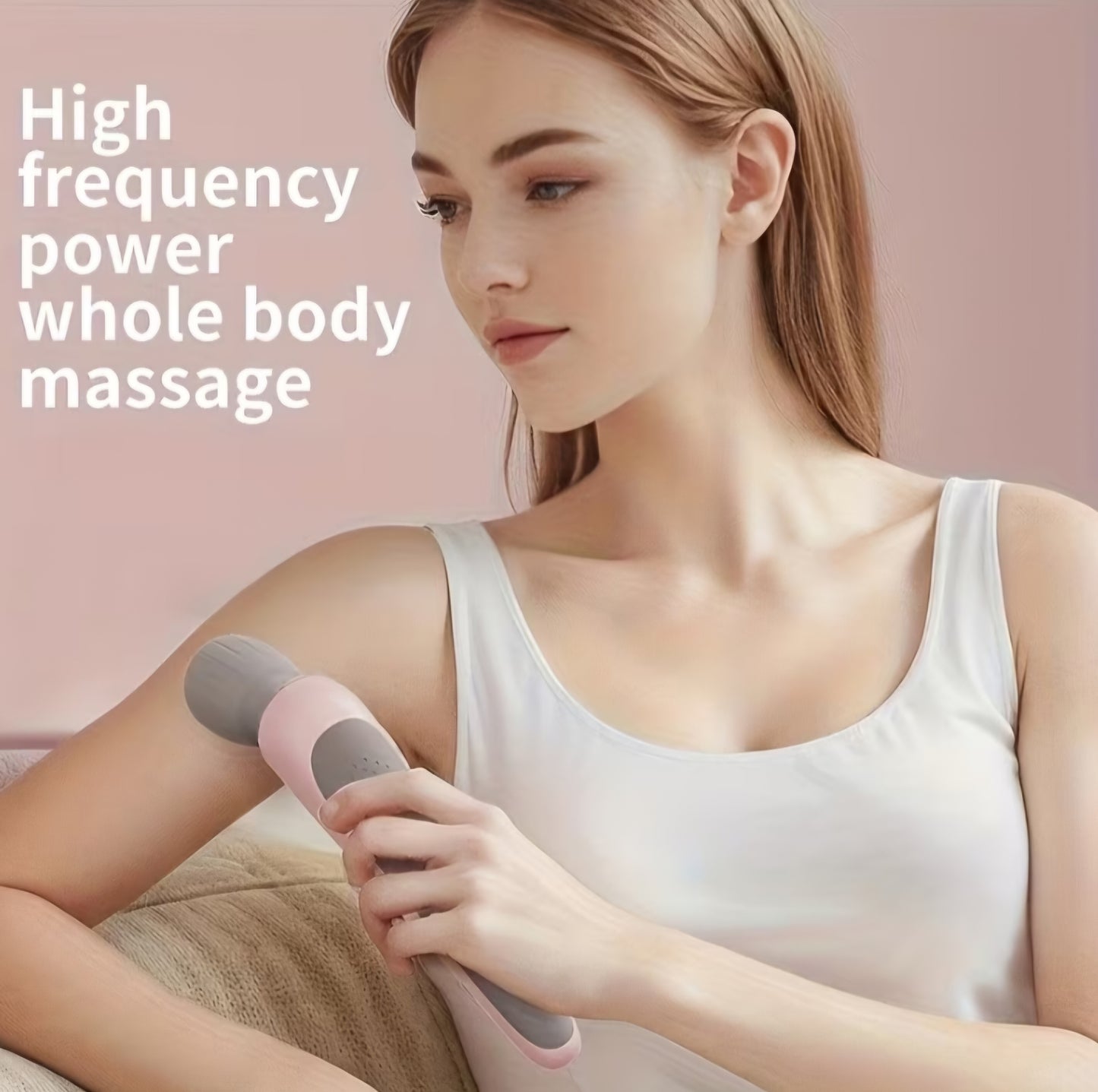 Portable Electric Wand Massager – USB Rechargeable High-Frequency Personal Body Massager for Neck, Back & Muscle Relaxation