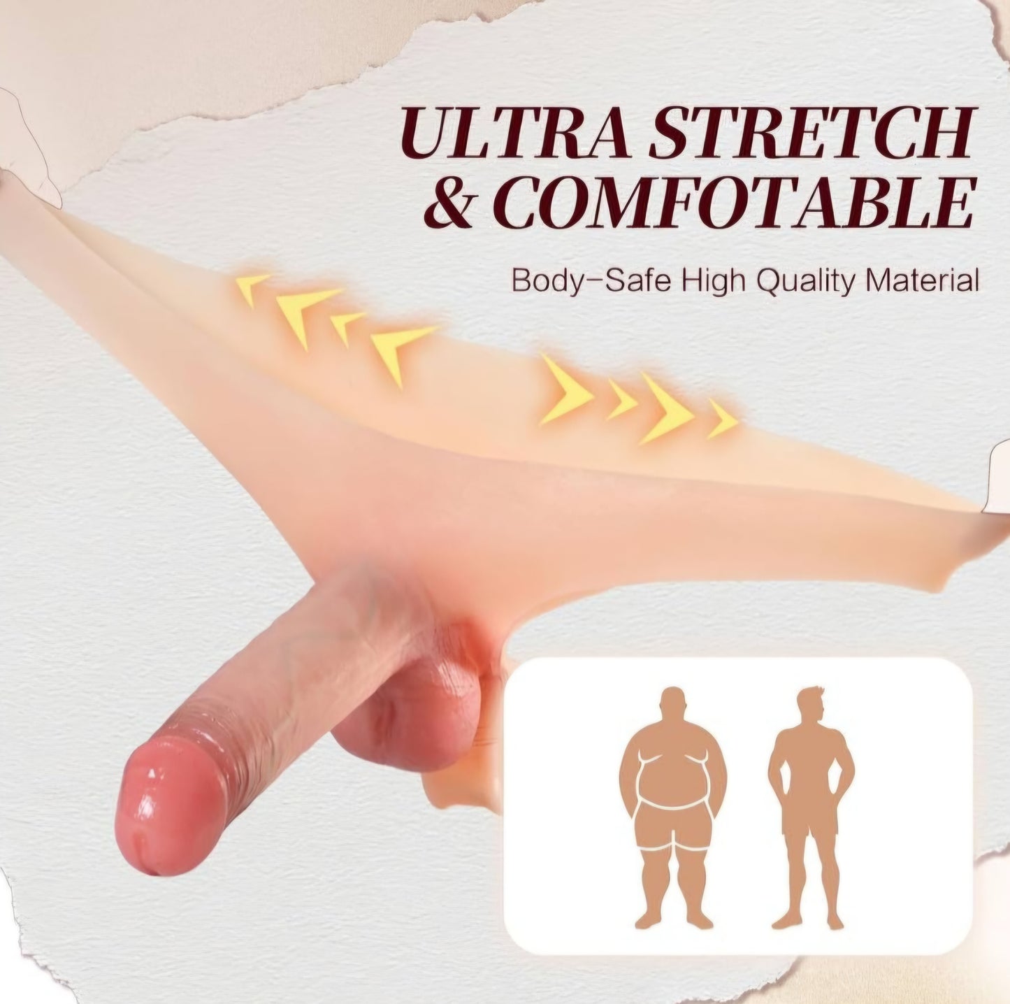 Strap on Dildo for Men Hollow Design to Wear, Strap on Harness, 7.7" Hollow Penis Sleeve
Wearable Anal G-Spot Dildo Sleeve for Men, High-Stretch Body-Safe Silicone, Realistic Penis Extender Sex Toy for Men