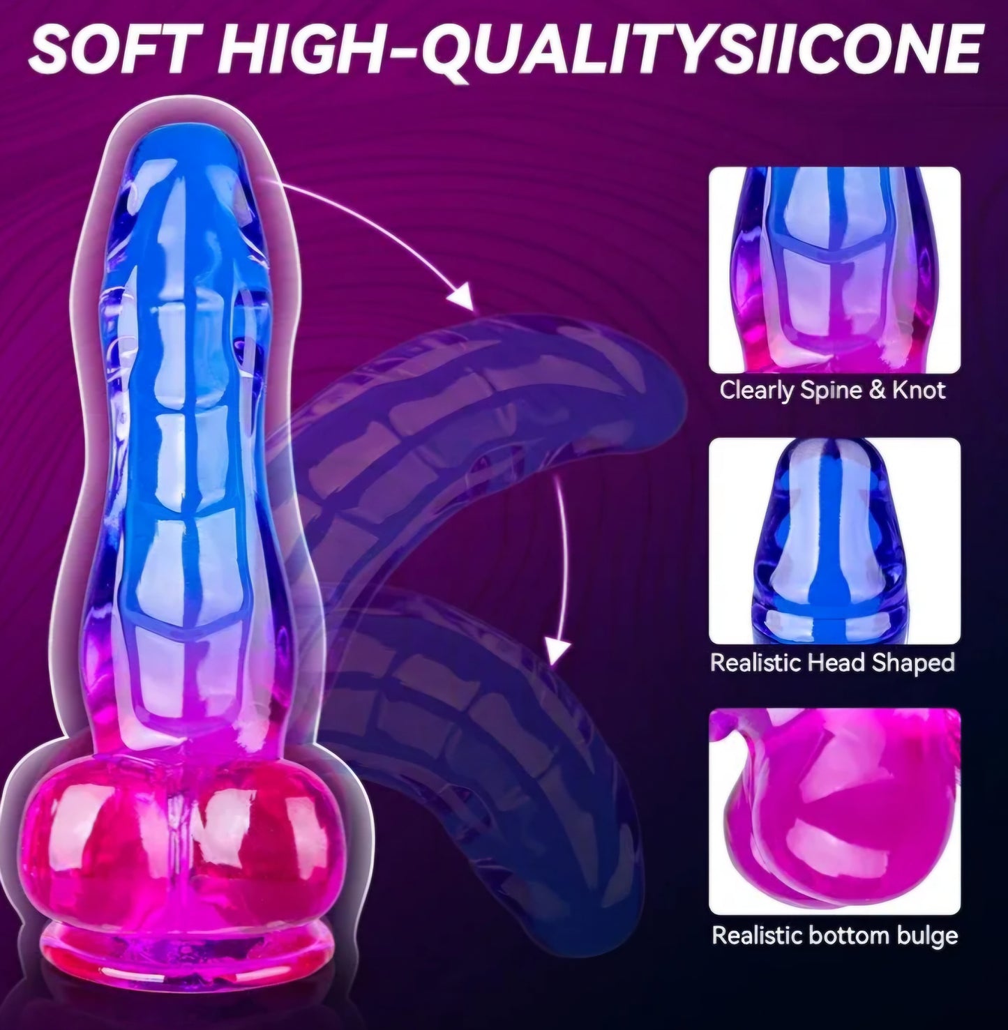 Realistic Dildo Sex Toys for Women and Couples, 7.8 Inch
Realistic Texture, Suitable for Beginners, Curved Design, Strong Suction Cup, Hands-free Play, Discreet Packaging AMA