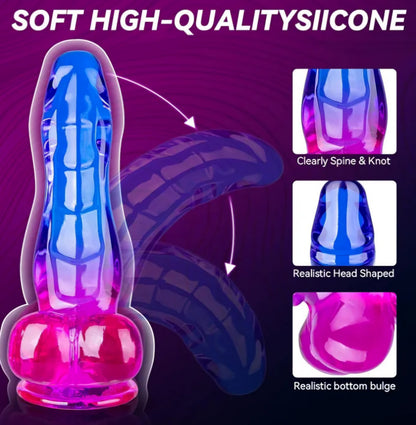 Realistic Dildo Sex Toys for Women and Couples, 7.8 Inch
Realistic Texture, Suitable for Beginners, Curved Design, Strong Suction Cup, Hands-free Play, Discreet Packaging AMA