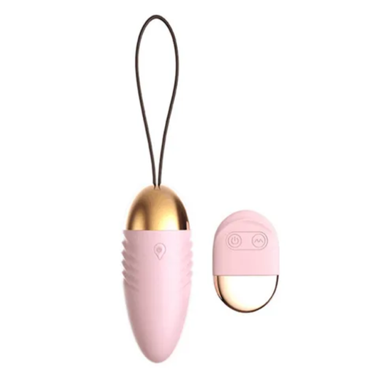 Wireless Remote-Controlled Silicone Vibrating Egg G-Spot Massager, requires 2 AA batteries (not included)