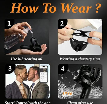 Vibrating Cock Ring for Men,9 Vibration Modes Couples Adult Sex Toys
Liquid Silicone, IPX6 Waterproof, Vibrator for Men,Discreet Packaging