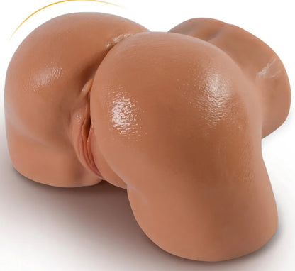 Sex Doll Male Masturbator Realistic Pocket Pussies for Men, Big Ass Male Love Doll Fake Pussy, Pussy Ass Blowjob Stroker with 2 Hole Deeper Vagina & Tight Anal, Fake Butt Sex Toy for Men Masturbation