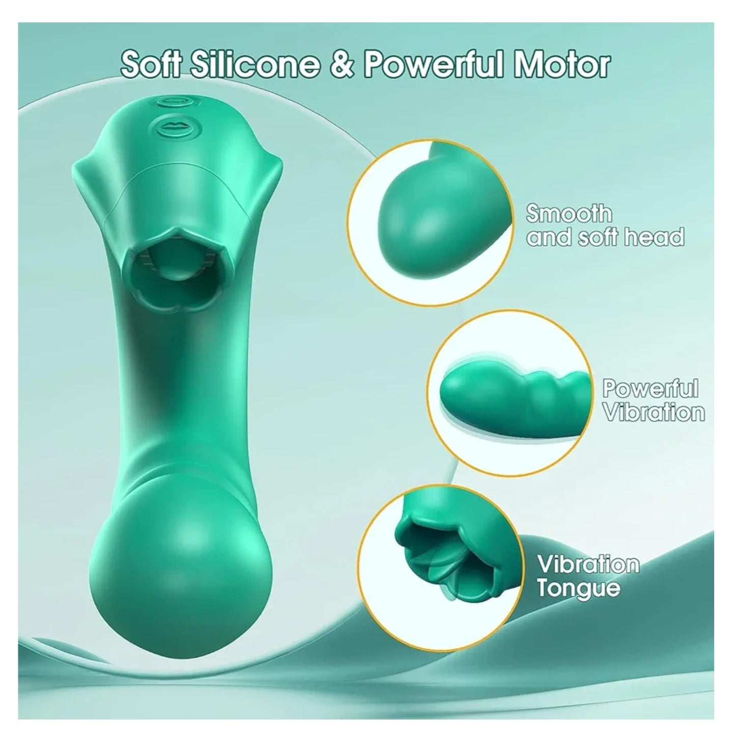 Rotating Vibrator Licking Sex Toys, 3 in 1 Clitorals Stimulator G Spot Vibrator with Rotating Head & Vibrating Tongue Support 10 Modes, Vibrating Dildos Adult Toys for Women Couples