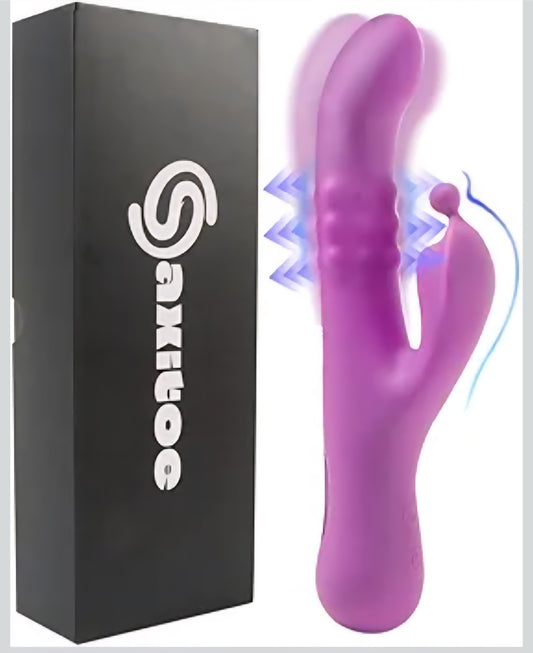 Vibrator Rabbit Vibrators, Sexual Stimulation Device for Women, Sex Toys with Expansion Function Wand and Finger Vibrator, Adult Toy for Couples Female Sex Toys and G Spot Vibrator