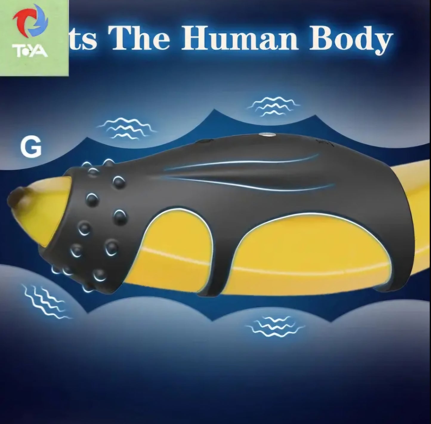 Three Ring Rechargeable Penis Cock Ring (Opp Bag)